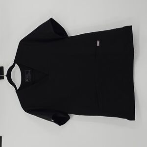 Figs One Pocket Black Scrub Top Women's Size L